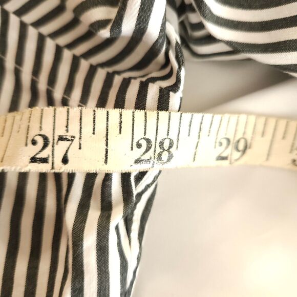 VTG Polo Ralph Lauren Mens 18 34/35 Blue Gray Striped Andrew Classic Dress Shirt - Picture 5 of 7